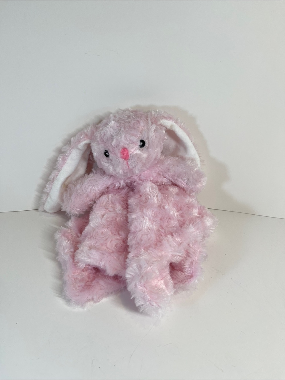Necessities by Tendertyme Plush Pink Bunny Rabbit Baby Lovey Security Blanket